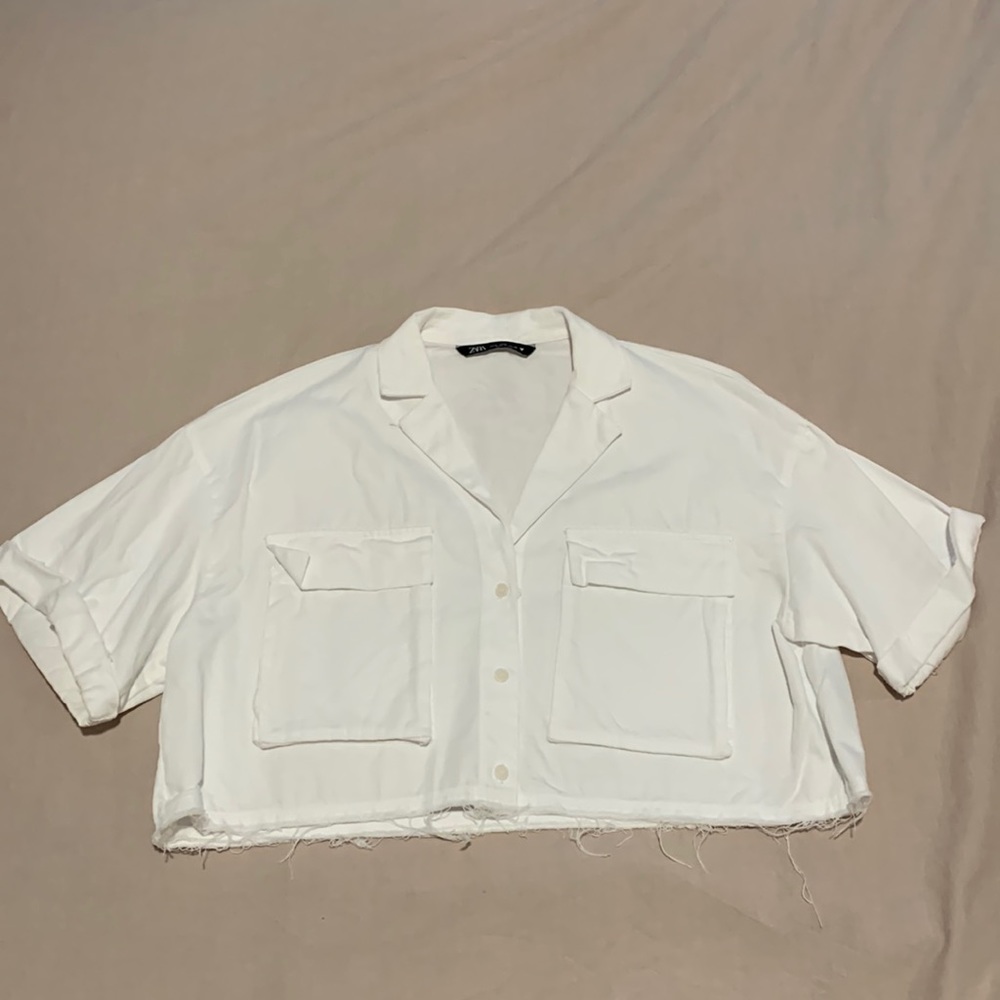 Zara Cropped Shirt